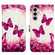 Samsung Galaxy S24+ 5G 3D Painting Horizontal Flip Leather Phone Case - Rose Butterfly