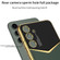 Samsung Galaxy S24+ 5G GKK Plating Soft TPU + Leather Full Coverage Phone Case without Pen - Green