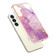 Samsung Galaxy S24+ 5G Electroplating Marble Dual-side IMD Phone Case - Purple 001