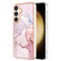 Samsung Galaxy S24+ 5G Electroplating Marble Dual-side IMD Phone Case - Rose Gold 005