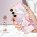 Samsung Galaxy S24+ 5G Electroplating Marble Dual-side IMD Phone Case - Rose Gold 005