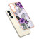 Samsung Galaxy S24+ 5G Electroplating IMD TPU Phone Case - Purple Flower