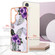 Samsung Galaxy S24+ 5G Electroplating IMD TPU Phone Case - Purple Flower