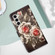 Samsung Galaxy S24+ 5G Colored Drawing Pattern Plain Weave Leather Phone Case - Roses On Black