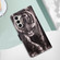 Samsung Galaxy S24+ 5G Colored Drawing Pattern Plain Weave Leather Phone Case - Black And White Tiger
