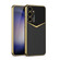 Samsung Galaxy S24+ 5G GKK Plating Soft TPU + Leather Full Coverage Phone Case without Pen - Carbon Fibre