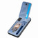 Samsung Galaxy S24+ 5G Carbon Fiber Vertical Flip Zipper Phone Case - Blue