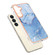 Samsung Galaxy S24+ 5G Electroplating Marble Dual-side IMD Phone Case - Blue 018