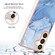 Samsung Galaxy S24+ 5G Electroplating Marble Dual-side IMD Phone Case - Blue 018