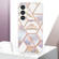 Samsung Galaxy S24+ 5G Splicing Marble Flower IMD TPU Phone Case - Crown