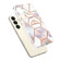 Samsung Galaxy S24+ 5G Splicing Marble Flower IMD TPU Phone Case - Crown