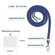 Samsung Galaxy S24+ 5G Electroplating Marble Dual-side IMD Phone Case with Lanyard - Blue 018