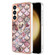 Samsung Galaxy S24+ 5G Electroplating Pattern IMD TPU Shockproof Case with Rhinestone Ring Holder - Pink Scales