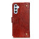 Samsung Galaxy S24+ Copper Buckle Nappa Texture Leather Phone Case - Brown