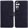 Samsung Galaxy S24+ 5G Skin Feel Pure Color Flip Leather Phone Case - Black