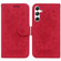 Samsung Galaxy S24+ 5G Butterfly Rose Embossed Leather Phone Case - Red