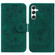 Samsung Galaxy S24+ 5G Butterfly Rose Embossed Leather Phone Case - Green