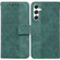 Samsung Galaxy S24+ 5G Geometric Embossed Leather Phone Case - Green