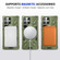 Samsung Galaxy S24+ 5G MagSafe Magnetic Shockproof Phone Case with Ring Holder - Dark Green