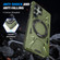 Samsung Galaxy S24+ 5G MagSafe Magnetic Shockproof Phone Case with Ring Holder - Dark Green