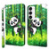 Samsung Galaxy S24+ 5G 3D Painting Pattern Flip Leather Phone Case - Bamboo Panda