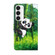 Samsung Galaxy S24+ 5G 3D Painting Pattern Flip Leather Phone Case - Bamboo Panda