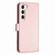 Samsung Galaxy S24+ 5G Four-leaf Embossed Leather Phone Case - Pink