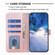 Samsung Galaxy S24+ 5G Four-leaf Embossed Leather Phone Case - Pink