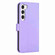 Samsung Galaxy S24+ 5G Four-leaf Embossed Leather Phone Case - Purple