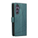 Samsung Galaxy S24+ 5G PU Genuine Leather Texture Embossed Line Phone Case - Green Samsung Galaxy S24+ 5G PU Genuine Leather Texture Embossed Line Phone Case - Green