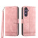 Samsung Galaxy S24+ 5G Dierfeng Dream Line TPU + PU Leather Phone Case - Pink Samsung Galaxy S24+ 5G Dierfeng Dream Line TPU + PU Leather Phone Case - Pink