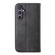 Samsung Galaxy S24+ 5G Cubic Grid Calf Texture Magnetic Leather Phone Case - Black