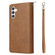 Samsung Galaxy S24+ 5G 9 Card Slots Zipper Wallet Bag Leather Phone Case - Brown