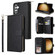Samsung Galaxy S24+ 5G 9 Card Slots Zipper Wallet Bag Leather Phone Case - Black
