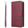 Samsung Galaxy S24+ 5G 9 Card Slots Zipper Wallet Bag Leather Phone Case - Wine Red