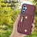 Samsung Galaxy S24+ DF-09 Crossbody Litchi texture Card Bag Design PU Phone Case - Wine Red