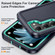 Samsung Galaxy S24+ 5G Life Waterproof Rugged Phone Case - Dark Blue + Light Blue