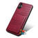 Samsung Galaxy S24+ 5G Denior Imitation Crocodile Leather Back Phone Case with Holder - Rose Red