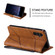 Samsung Galaxy S24+ 5G Skin Feel Splicing Horizontal Flip Leather Phone Case - Brown