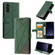 Samsung Galaxy S24+ 5G Skin Feel Splicing Horizontal Flip Leather Phone Case - Green