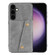 Samsung Galaxy S24+ 5G Double Buckle Card Slots Magnetic Phone Case - Grey