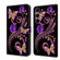 Samsung Galaxy S24+ 5G Crystal 3D Shockproof Protective Leather Phone Case - Purple Flower Butterfly