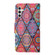 Samsung Galaxy S24+ 5G Colored Drawing Pattern Leather Phone Case - Diamond Totem