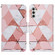 Samsung Galaxy S24+ 5G Colored Drawing Pattern Leather Phone Case - Marble