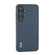 Samsung Galaxy S24+ 5G ABEEL Genuine Leather Luxury Black Edge Phone Case - Royal Blue