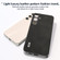 Samsung Galaxy S24+ 5G ABEEL Black Edge Two-color Calf Texture PU Phone Case - Black