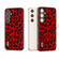 Samsung Galaxy S24+ 5G ABEEL Black Edge Leopard Phone Case - Red Leopard