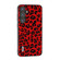 Samsung Galaxy S24+ 5G ABEEL Black Edge Leopard Phone Case - Red Leopard