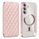 Samsung Galaxy S24+ 5G Shield Magsafe RFID Anti-theft Rhombus Leather Phone Case - Pink Samsung Galaxy S24+ 5G Shield Magsafe RFID Anti-theft Rhombus Leather Phone Case - Pink