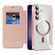 Samsung Galaxy S24+ 5G Shield Magsafe RFID Anti-theft Rhombus Leather Phone Case - Pink Samsung Galaxy S24+ 5G Shield Magsafe RFID Anti-theft Rhombus Leather Phone Case - Pink